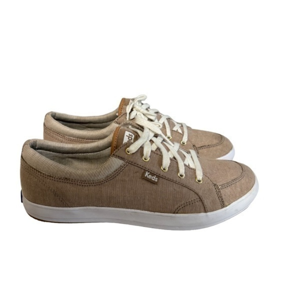 Keds Tan Sneakers with White Laces